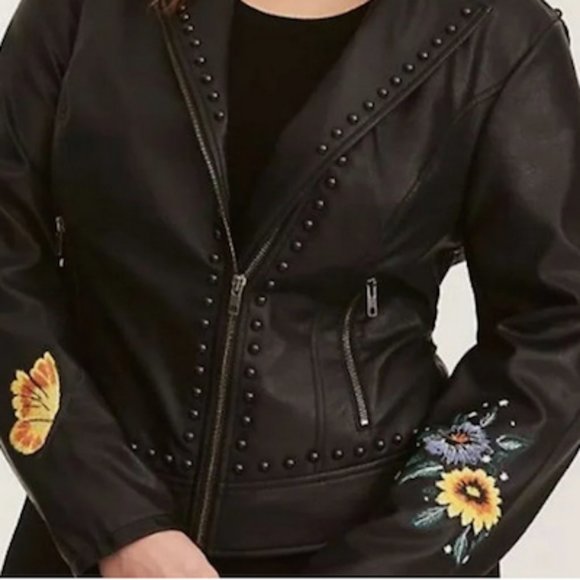 torrid Jackets & Blazers - Torrid Black Faux Leather Jacket